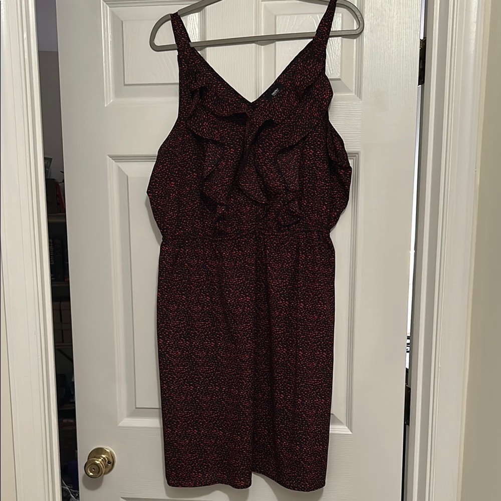 Mossimo Red Ruched Mini Dress